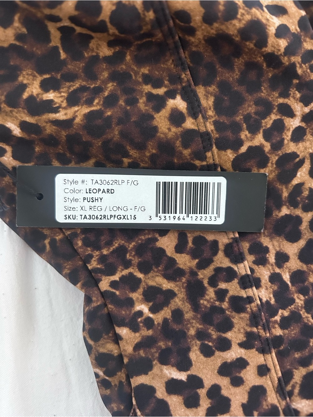 TA3 Leopard Print One-Piece Swimsuit - Brown - Picture 4 of 6